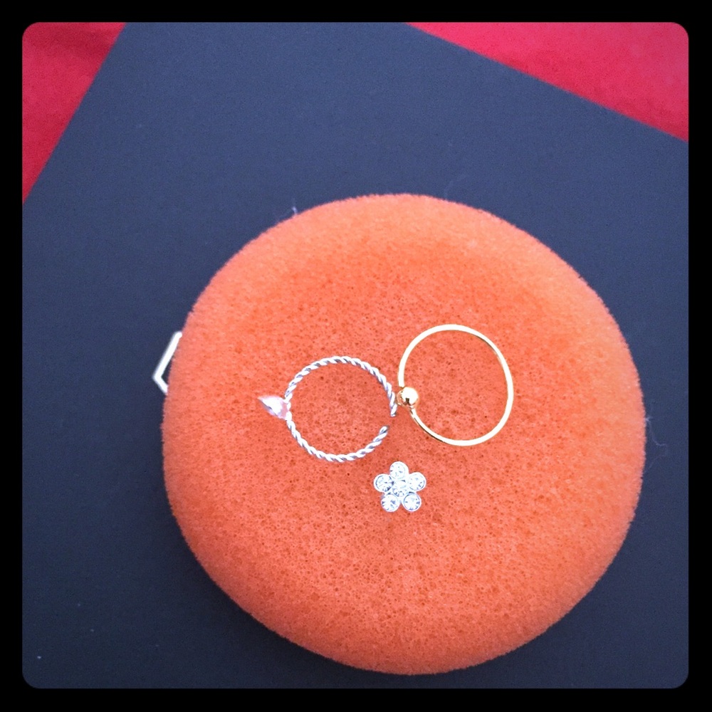 Bundle of 3 gorgeous nose rings